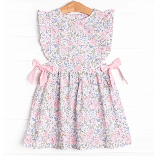 Millie Magnolia Side Tie Dress, Pink – Stitchy Fish