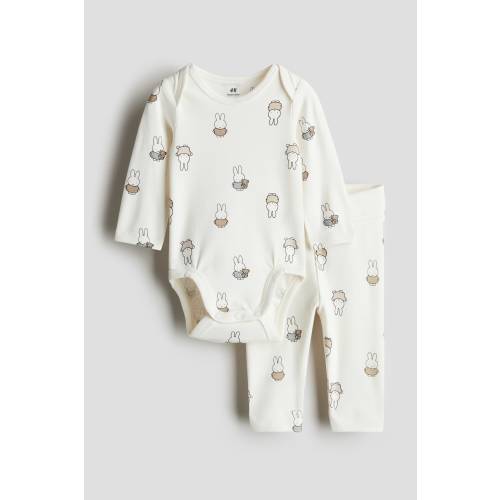 2-PIECE PRINTED COTTON JERSEY SET