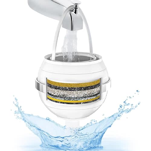 Bath Filter for Tub - Kinder Filter for Bathtub - Bath Water Ball Filter for Tub Faucet to Remove Lead,Chlorine and Fluoride - Hard Water Softener to Improves Skin, Hair and Nails Condition