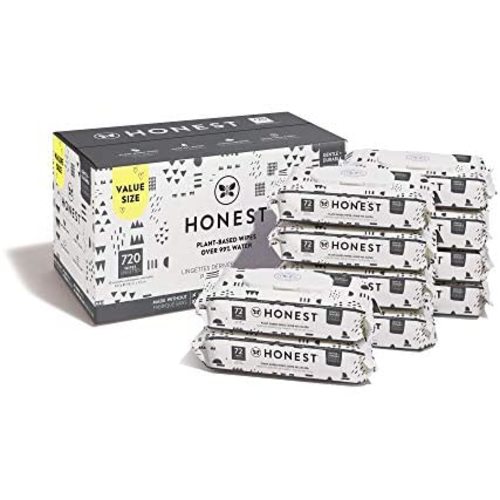 The Honest Company Clean Conscious Wipes | 100% Plant-Based, 99% Water, Baby Wipes | Hypoallergenic, Dermatologist Tested | Pattern Play, 720 Count