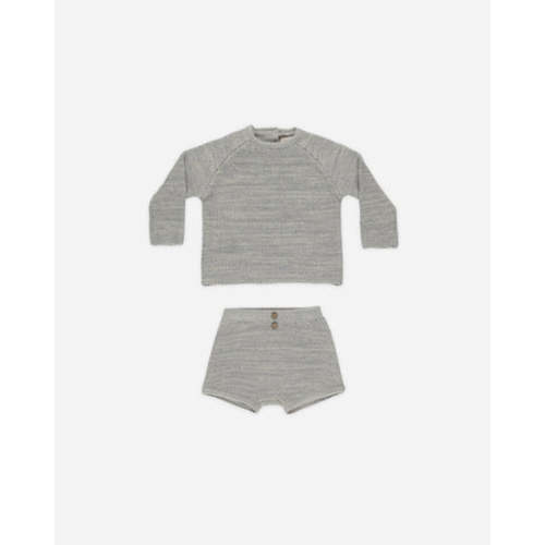 Summer Knit Set || Heathered Blue
