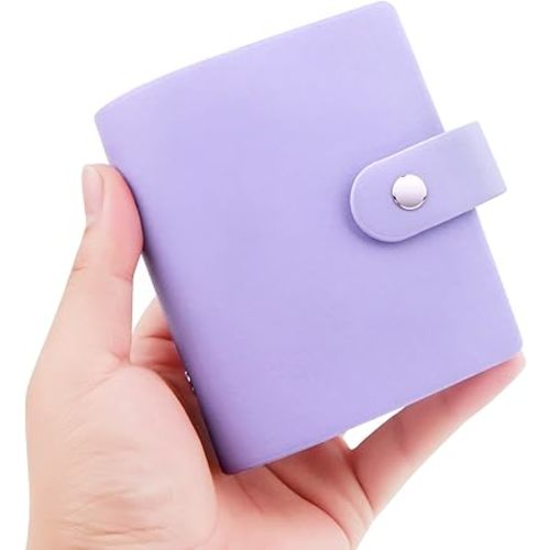 Ruibytree 52 Pockets Small Photo Album 2x3 for Instax Mini, Violet, 1 Pack