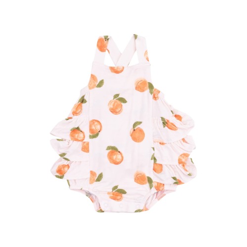 Watercolor Peaches Bodysuit, 6-12M