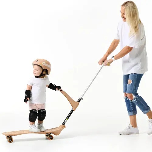 Ookkie Kids Learner Skateboard, Helps Develop Balance & Self Confidence, 4-in-1 Skateboard, Easy Setup, Gift Idea