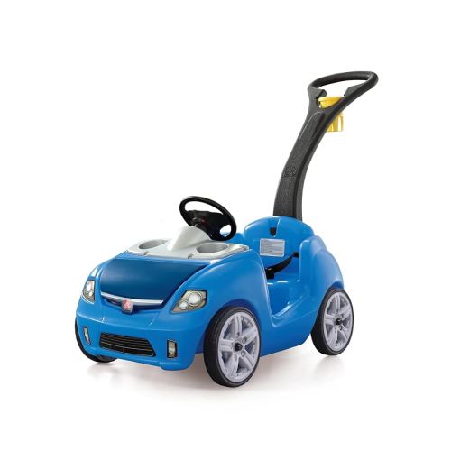 Amazon.com: Step2 Whisper Ride II Buggy Kids Push Car, Ride On Toy, Stroller Substitute, Includes Seat Belt & Horn, Made of Durable Plastic, Max Weight 50 lbs., For Toddlers 1.5-4 Years Old, Blue : Toys & Games