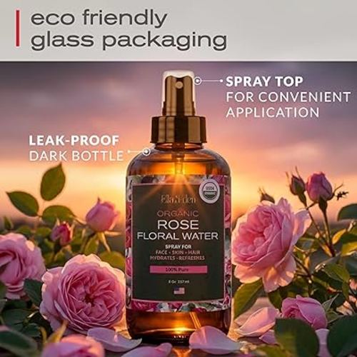 Pure Organic Rose Water Spray