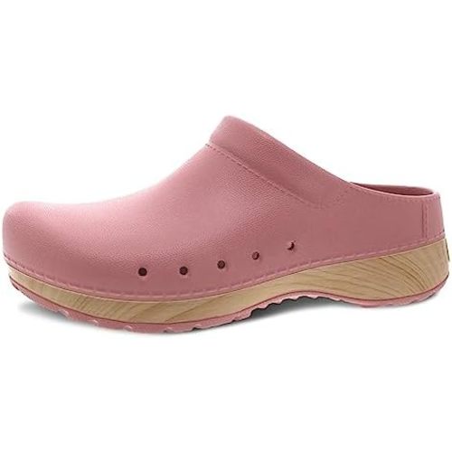 Dansko Kane Slip-On Mule Clog for Women - Lightweight Cushioned Comfort and Removable EVA Footbed with Arch Support - Easy Clean Uppers