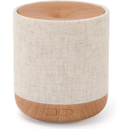 ZmarKraft Essential Oil Diffuser 200ml with Fabric Cover and Night Lamp | Ultrasonic Aroma Diffuser | Humidifier with Lights | Room Decor | Small Humidifier for Bedroom | Housewaming Gift