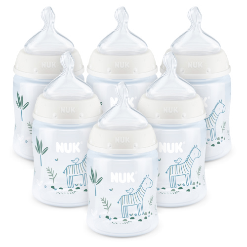 NUK Smooth Flow Anti-Colic Bottles, 5 oz, 6 Pack, Age 0+ Months