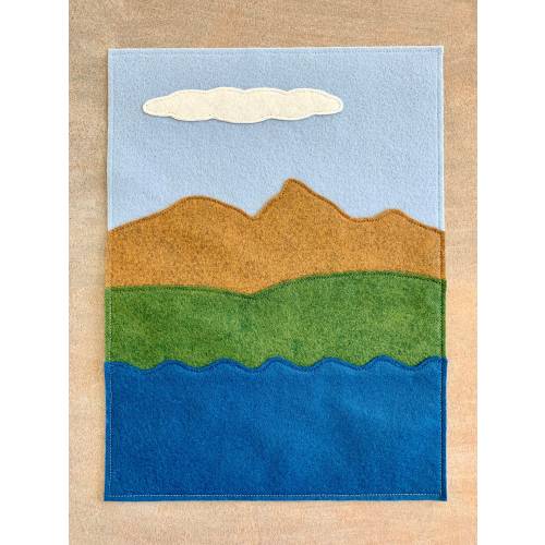 Air, Land & Water Learn/Play/Sort Felt Mat | Montessori Mat | Biosphere Learning | Kids Gift/Activity | Homeschool Preschool