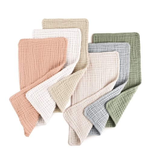 Konssy Muslin Baby Burp Cloths Sets for Unisex- 6 Pack Large 100% Cotton Burping Clothes for Newborn,Baby Girls and Boys : Amazon.com.au: Baby