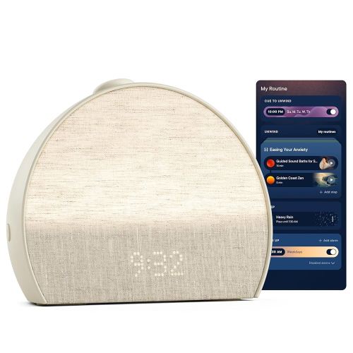 Hatch Restore 3 Sunrise Alarm Clock, Sound Machine, Smart Light (Putty) - White Noise, Screen-Free Sleep Routine