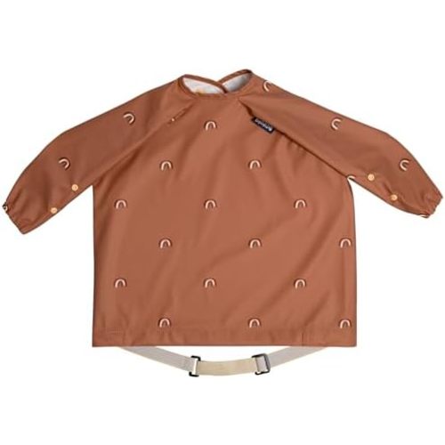 BIBaDO - Long Sleeve Baby Bibs - Babies & Toddlers 6-36 Months - Coverall Baby Led Weaning Bib - Easy Wipe, Soft & Waterproof