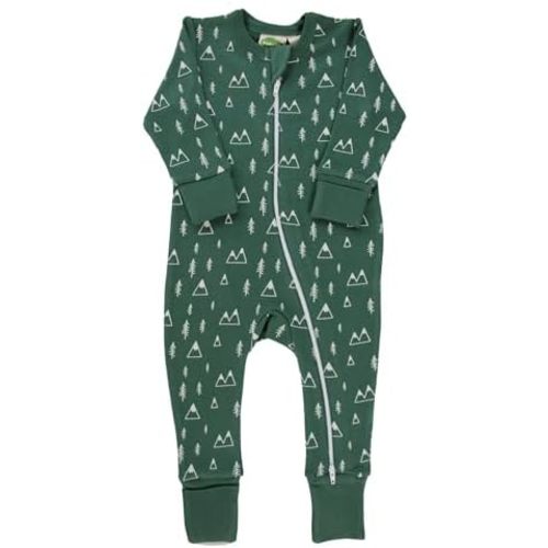 PARADE Organic Signature Print '2-Way' Zip Romper - Holiday