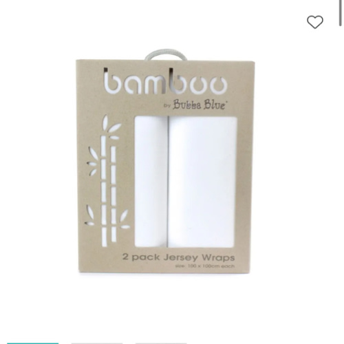 Bubba Blue Bamboo Jersey Wrap 2 Pack | Wraps | Baby Bunting AU