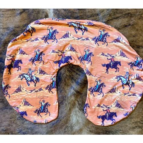 Ride cowboy ride baby boppy pillow cover