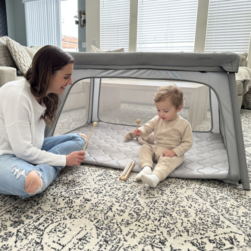 Newton Baby Travel Crib and Play Yard - Grey (2023)