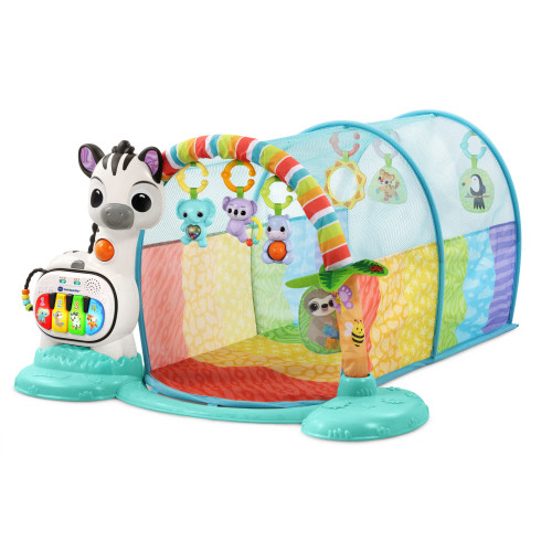 VTech 6-in-1 Tunnel of Fun™ Plush, Plastic Baby Gyms with Accessories Included, Baby and Toddler Toys