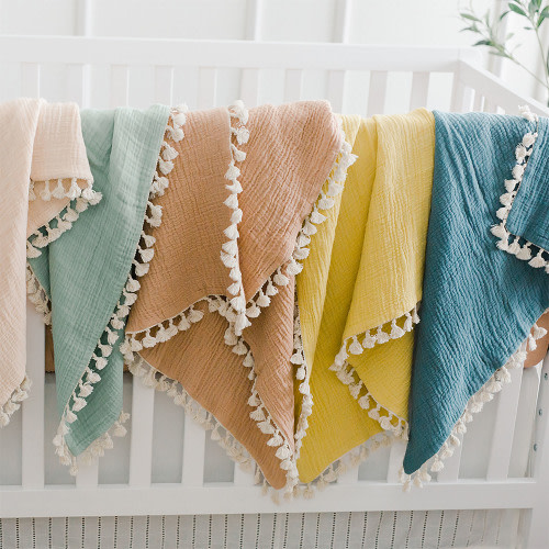 6 Layer Muslin Blanket Riverstone | Muslin - Crane Baby