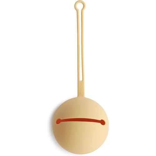 mushie Silicone Pacifier Holder Case (Daffodil)