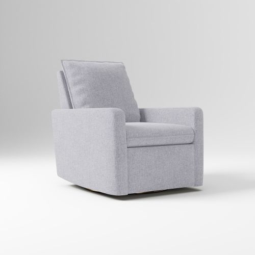 Paxton Swivel Glider and Recliner, Performance Coastal Linen Storm Gray, WE Kids