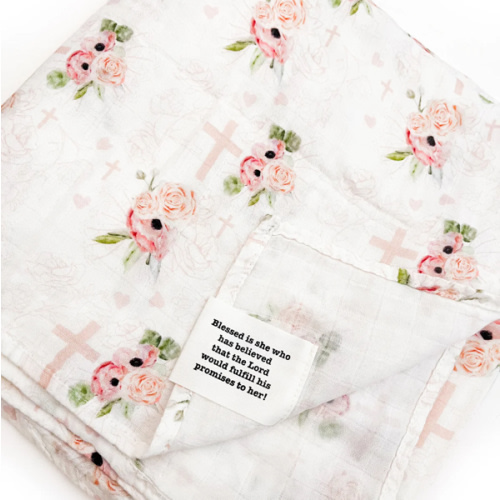 Daughter of the King Floral Swaddle Blanket – OUR HOUSE ABOVE