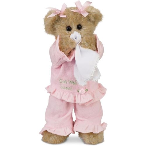 Bearington Sicky Vicky Get Well Soon Stuffed Animal Teddy Bear 10"