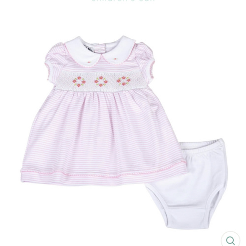 Lilly Smocked Dress Set Pink – Children's Edit