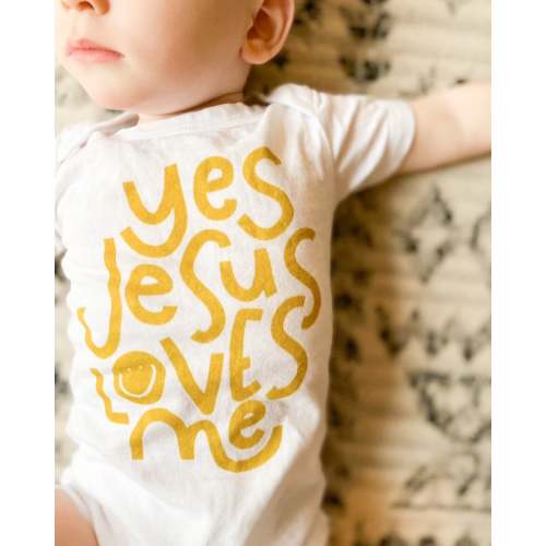 Yes Jesus Loves Me Baby One piece – Joyful Pine