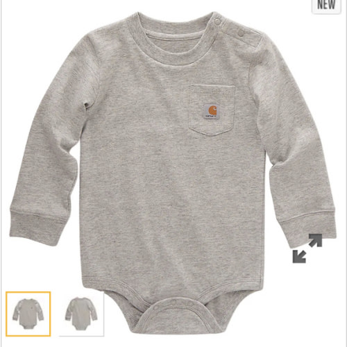 Kids' Long-Sleeve Pocket Bodysuit | 12M | Carhartt