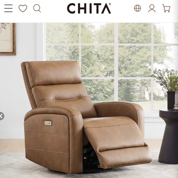 Theo Power Swivel Glider Recliner