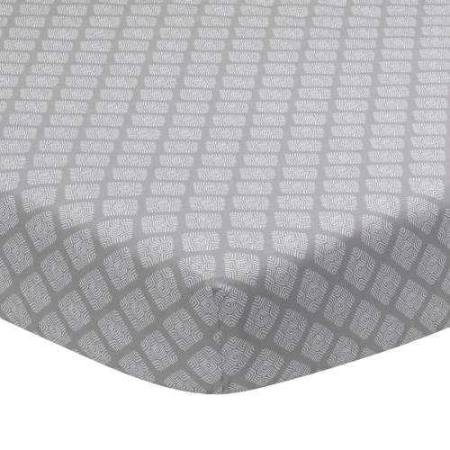 Signature Gray Diamond Medallion Organic Cotton Fitted Crib Sheet
– Lambs & Ivy
