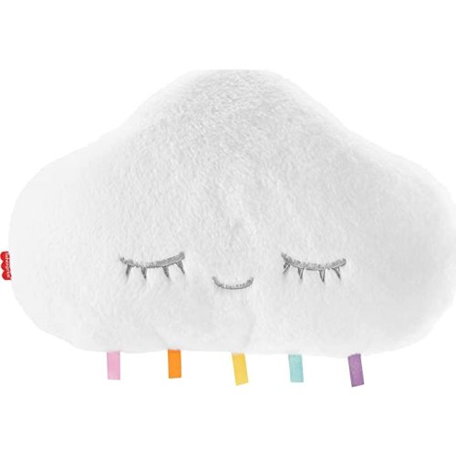 Fisher Price Baby Sound Machine Twinkle & Cuddle Cloud Soother Crib-Attach Plush with Lights for Infant to Toddler