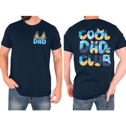 Dad Shirt Men Cool Dad Club T-Shirts Father's Day Tops Daddy Birthday Gift Tees Dads Life Clothes
