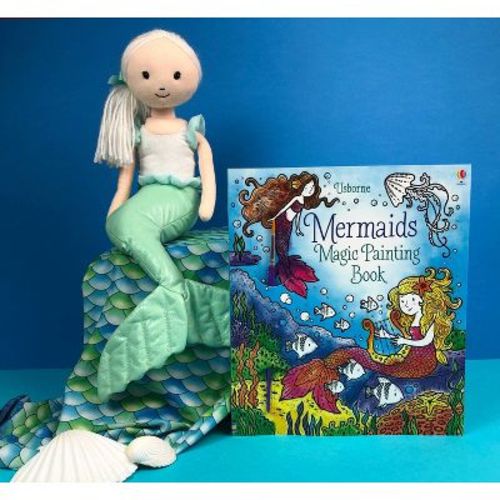 Mermaids Magic Painting Book - (Magic Painting Books) by Fiona Watt (Paperback)