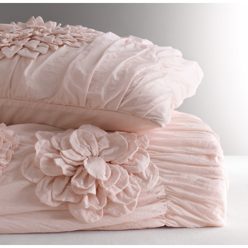 Washed Appliquéd Fleur Toddler Quilt | RH Baby & Child