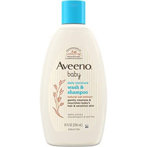 Aveeno Baby Wash & Shampoo for Hair & Body, Tear-Free, Fresh, 8 Oz