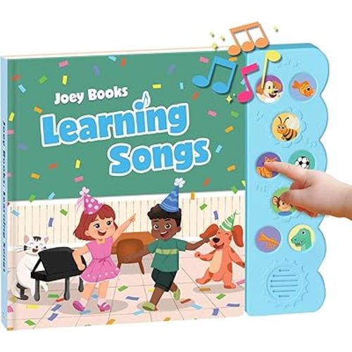 Learning Songs, Press and Play Song Book Nursery Rhymes, Button and Sound Module, Classic Nursery Rhymes and Children's Music