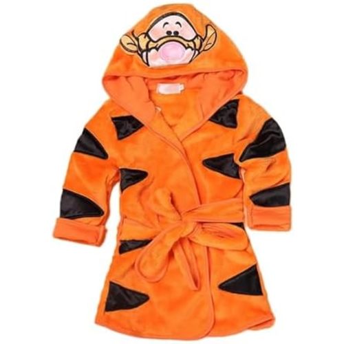 JUNG KOOK Toddler Baby Boys Girls Cartoon Bathrobe Cape Beach Towel Hoodie Robe Night-Robe