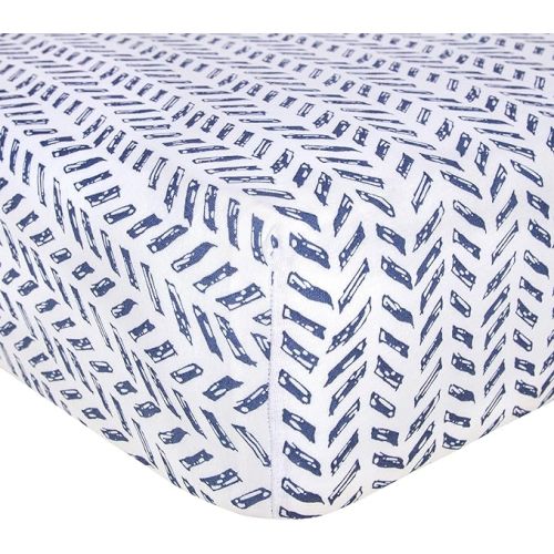 Burt's Bees Baby Essential Organic Cotton Fitted Crib Sheet, Breathable for Boy Girl Standard Crib & Toddler Mattresses