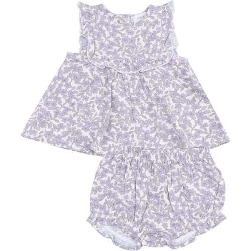 Ruffle Top & Bloomer, Forget Me Not Floral - Angel Dear | Maisonette