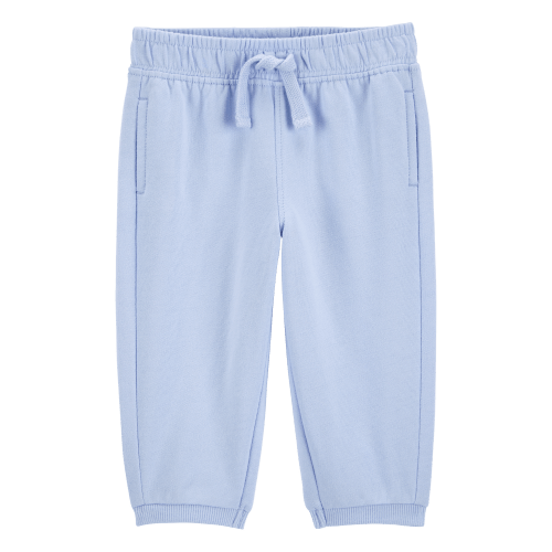 Baby Pull-On French Terry Joggers - Blue - Carter's | Carter's