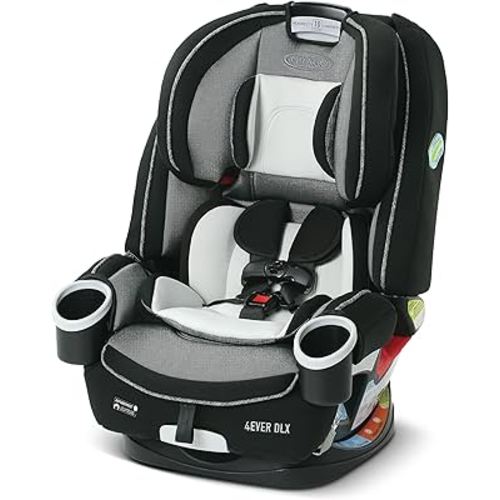 Graco 4Ever DLX 4-in-1 Car Seat, Fairmont | Infant to Toddler Car Seat, with 10 Years of Use | Rear-facing, Forward-facing and Booster Modes | Safe, Comfortable and Convenient