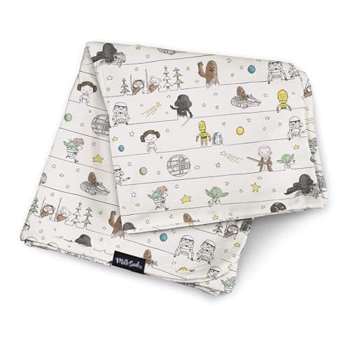 Milk Snob Star Wars Baby Boy and Girl Swaddle Blanket, Soft Receiving, Security Bed and Play Blanket, Toddler and Infant Baby Bedding Registry and Shower Gifts (Precious Padawans) 34 * 34 inches