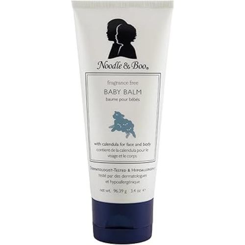 Noodle & Boo Baby Balm For Face And Body, Hypoallergenic And Natural Baby Skin Care With Organic Calendula For Sensitive Skin, Pediatrician And Dermatologist-Tested