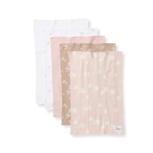 Golden Bee Organic Cotton Burp Cloths 5 Pack