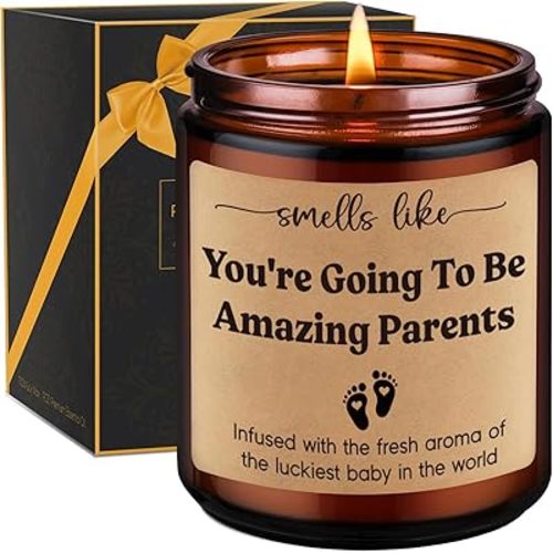 GSPY Candles, New Parents Gifts for Couples, Mom to be, New Dad - Pregnancy, First Mothers Day, 1st Fathers Day, Gender Reveal Gifts for Parents to be, First Time Dad, Expecting Mom, Pregnant Mommy