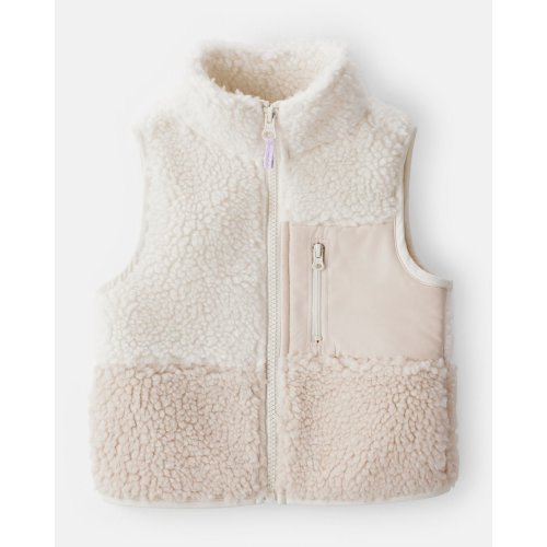 Baby Girl Fleece Vest - Cream - Carter's | Carter's