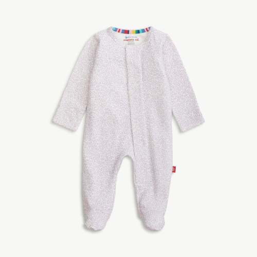 lilac foliage organic cotton magnetic parent favorite footie – Magnetic Me
