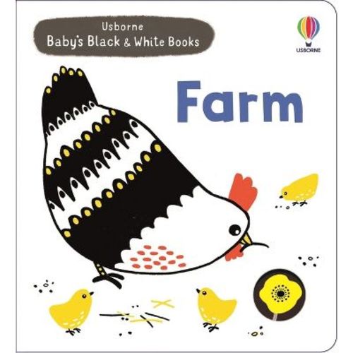 Baby's Black and White Books Farm - by Mary Cartwright (Board Book)